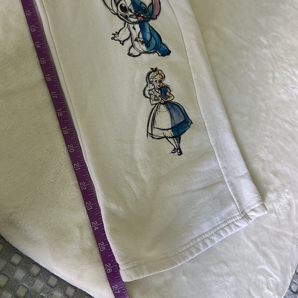 Disney 100 Off White Character Print Sweatpants - Picture 7 of 7